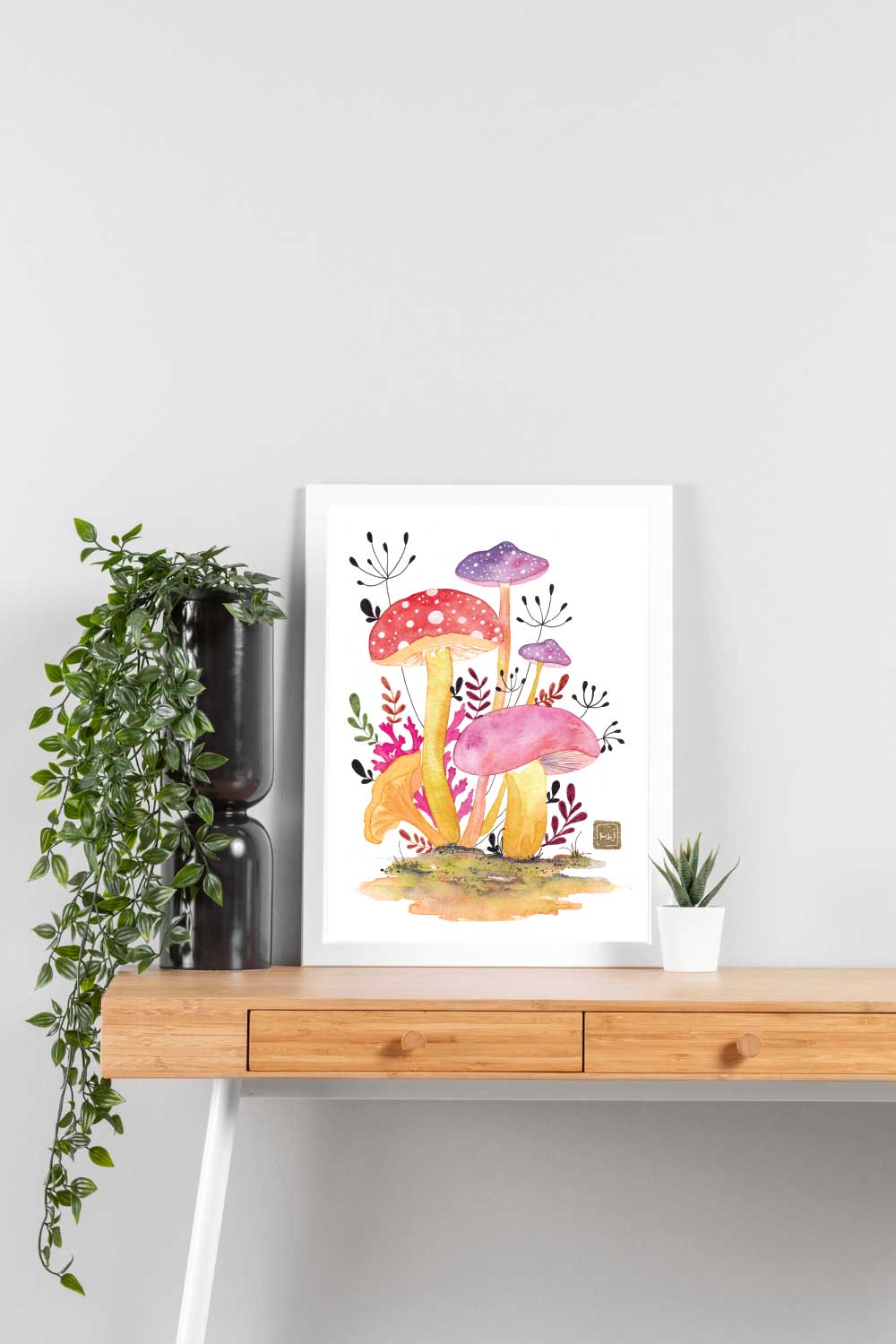 Champignons enchantés 2- impression fine art