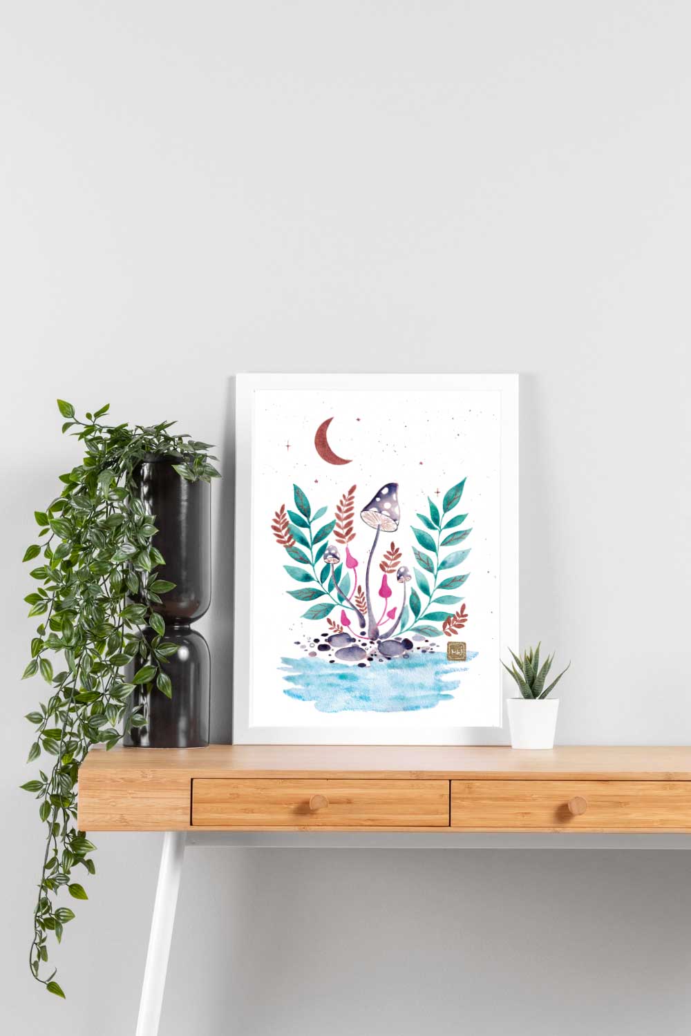 Champignons enchantés - impression fine art