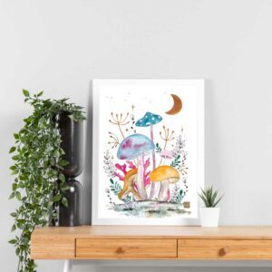 Champignons enchantés 4- impression fine art