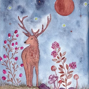 Cerf- print Made By Jen