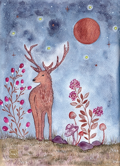 Cerf- print Made By Jen