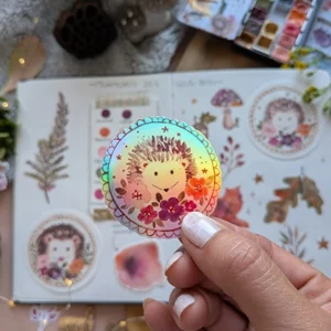 Sticker Hérisson mignon